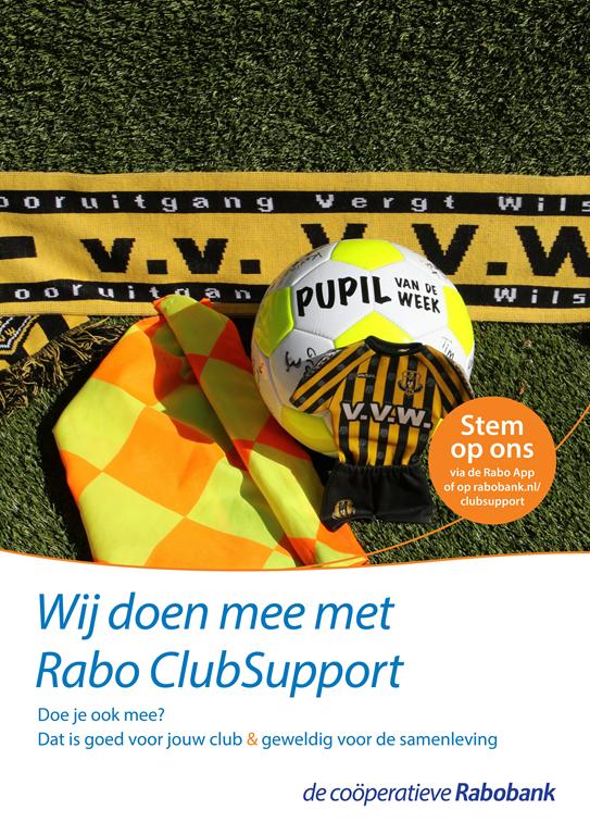 Voetbalvereniging V.V.W. deelnemer Rabo ClubSupport.