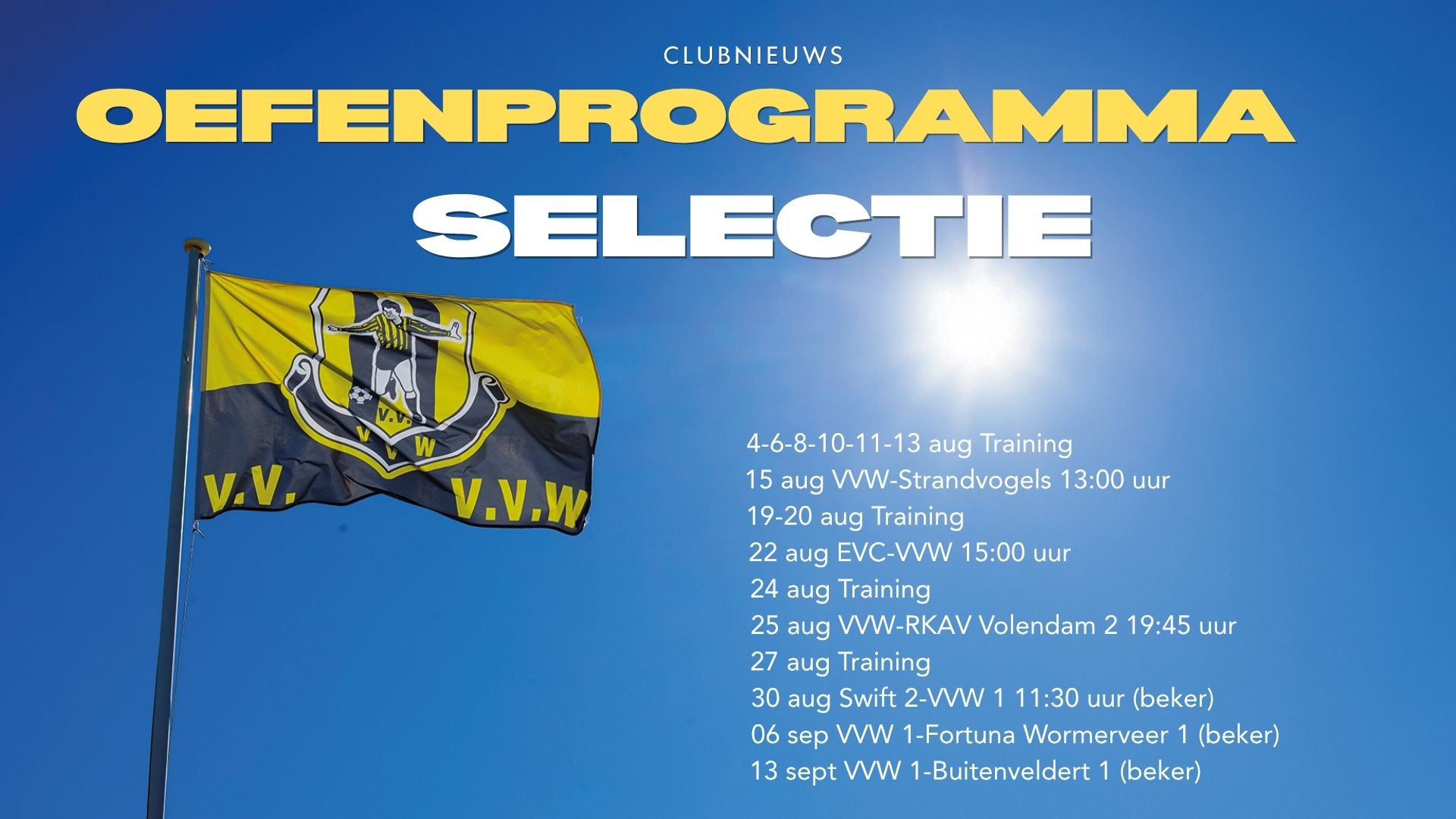Programma voorbereiding selectie